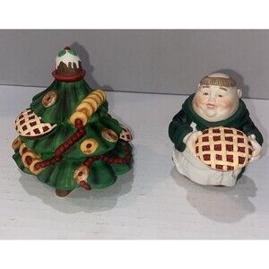 Department 56 Merry Makers Monk Friar Simon Pieman & Sweet Treats Tree Figurines